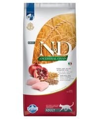 N&D Ancestral Grain Tavuklu ve Narlı Düşük Tahıllı Kısırlaştırılmış Kedi Maması 10 Kg