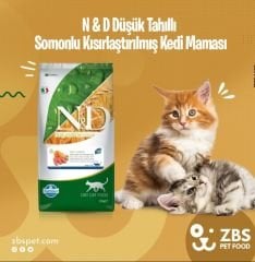 N&D Ocean Düşük Tahıllı Somonlu Kısırlaştırılmış Kedi Maması 10 kg