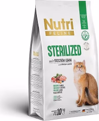 NUTRİ-FELİNE STERİLİSED KUZULU-KUMES HAYVANI-ORMAN MEYVELİ 10 KG KEDİ